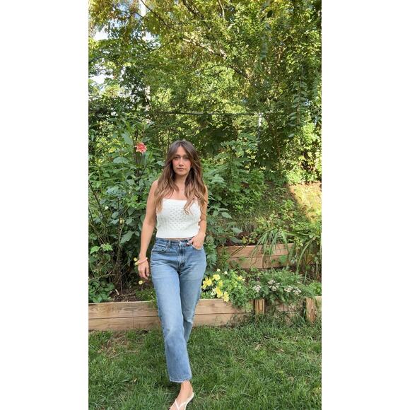 HONEYCOMB CREAM KNIT CABLE CAMI TOP - Picture 6 of 8